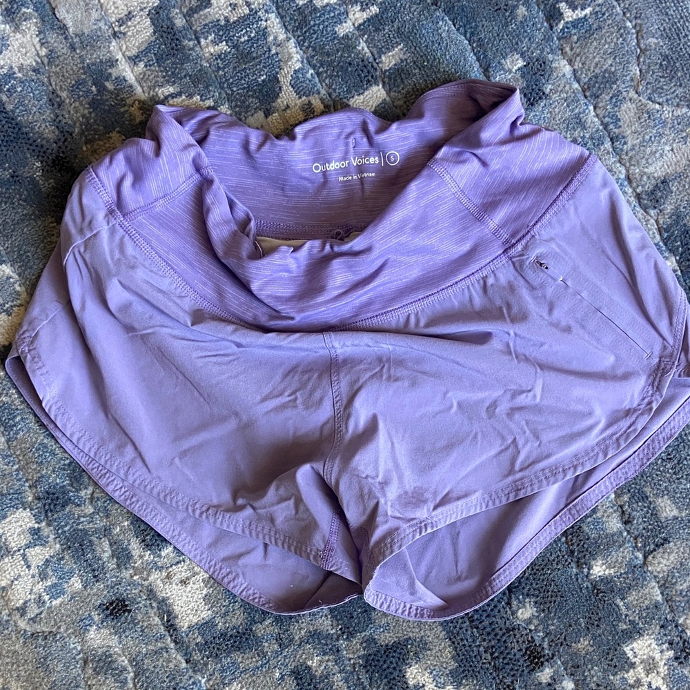 Outdoor Voices Women's Lavender Athletic Shorts